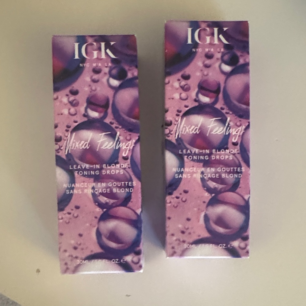 IGK Mixed Feelings Leave-In Blonde Toning Drops - Purple